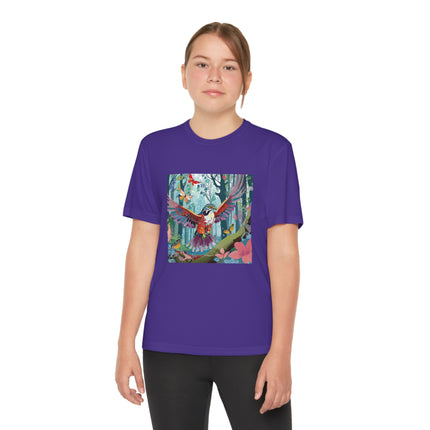 A Colorful Raptor Youth Competitor Tee
