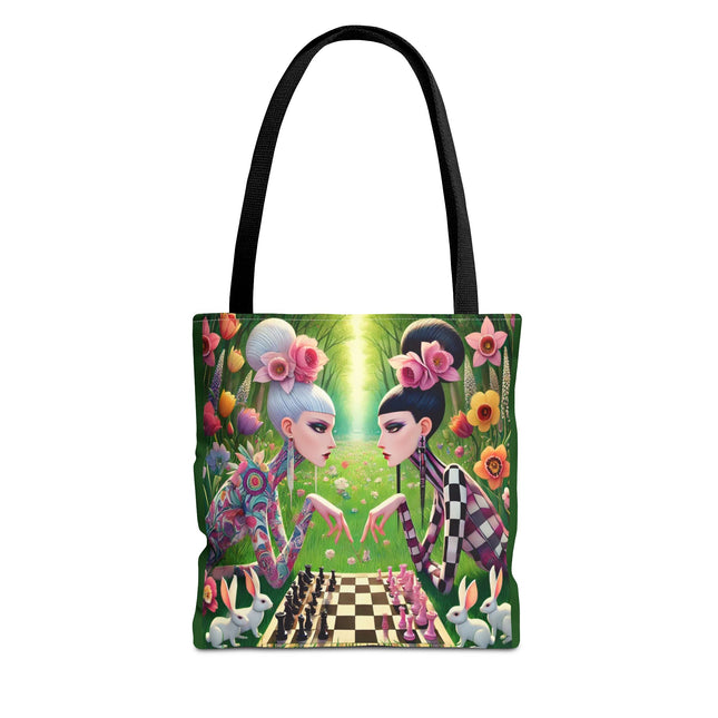 The Spring Gambit: A Fairy’s Move Tote Bag – Whimsical Chess & Spring Magic