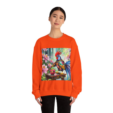Cyberpunk Rooster Unisex Heavy Blend™ Crewneck Sweatshirt