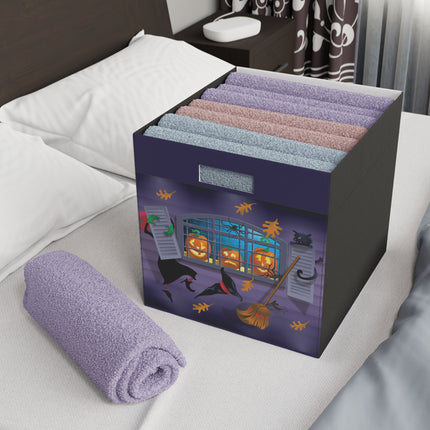 Whimsical Halloween Mischief Felt Storage Box