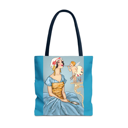 The Enchanting Painter: A Fairy's Artistic Touch Tote Bag (AOP)