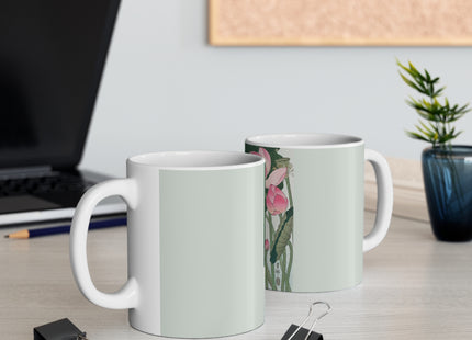 Blooming Lotus Flowers by Ohara Koson Ceramic Mug 11oz