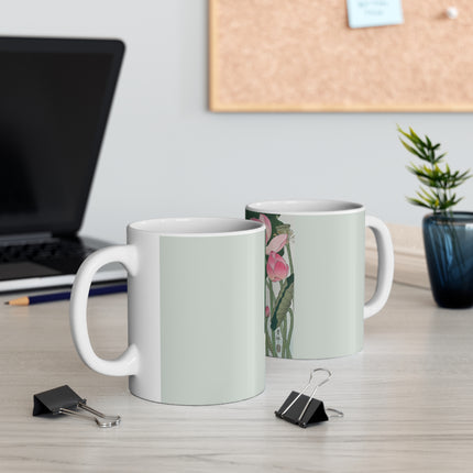 Blooming Lotus Flowers by Ohara Koson Ceramic Mug 11oz