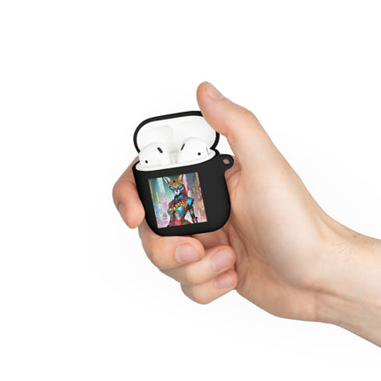 Cyber Cat Glamour AirPods Case Cover