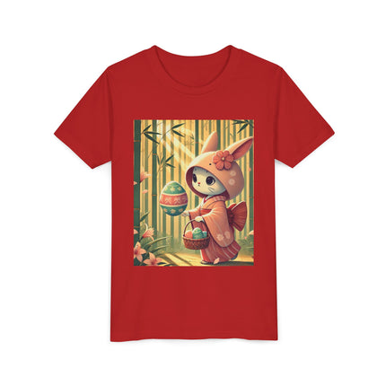 Geisha Kitten’s Easter Stroll Youth Short Sleeve Tee