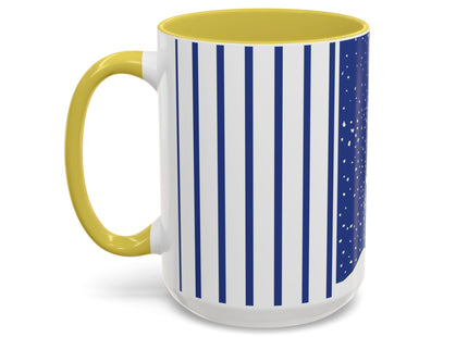 Snowman in Falling Snow Colorful Mugs (11oz, 15oz)