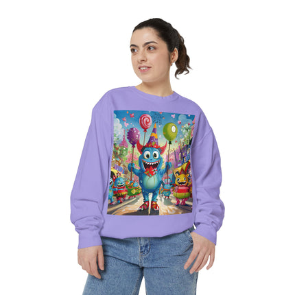 Monster Parade Madness Unisex Garment-Dyed Sweatshirt