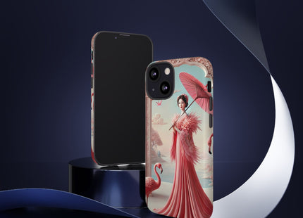 Petals, Porcelain, and Flamingos Phone Cases
