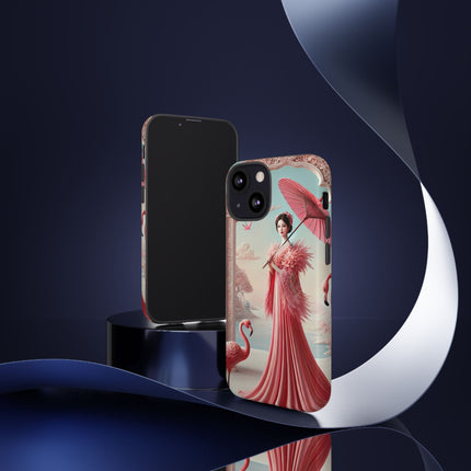 Petals, Porcelain, and Flamingos Phone Cases