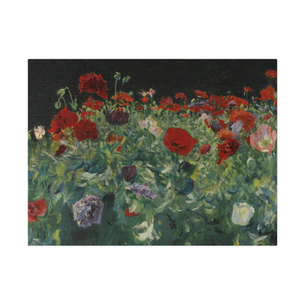 Poppies (A Study of Poppies for Carnation, Lily, Lily, Rose) by John Singer Sargent Matte Canvas, Stretched, 0.75"