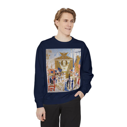The Cathedrals of Wall Street Unisex Garment-Dyed Sweatshirt