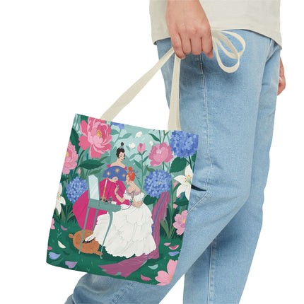 🌸🕯️ The Ladies Of The Enchanted Garden Vanity Tote Bag – Art Deco Floral Elegance