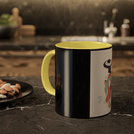Illustrations of Japanese Toys Pl.020 by Kawasaki Kyosen Colorful Mugs, 11oz