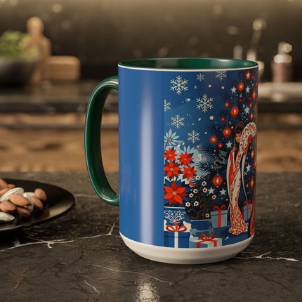 🎋❄️ The Winter Lantern Celebration Colorful Mug – Elegant Asian Christmas Fantasy