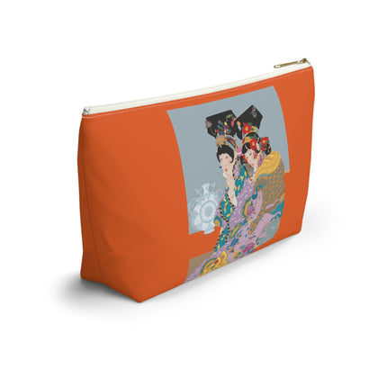 Two Geishas in Peacock Kimonos Cosmetic Bag – Timeless Elegance & Sisterly Grace