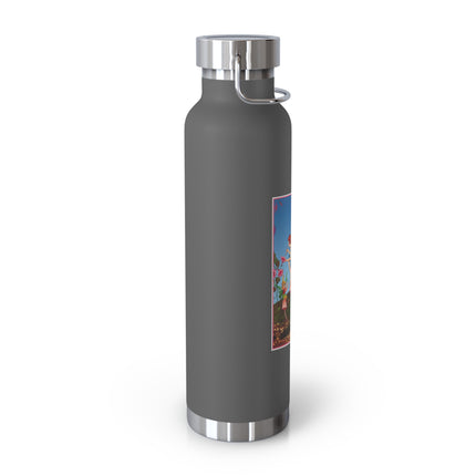 Periwinkle Painting the Petals by Ida Outhwaite Copper Vacuum Insulated Bottle, 22oz