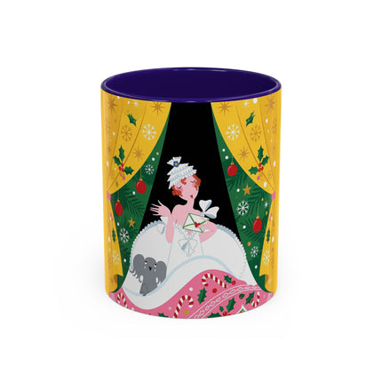 💌🎄 The Christmas Letter Of Holly House Colorful Mug – Whimsical Art Deco Holiday Charm