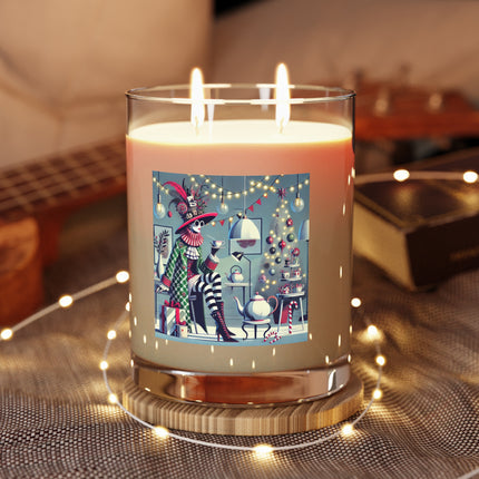 Whimsical Christmas Tea Party Scented Candle - Full Glass, 11oz