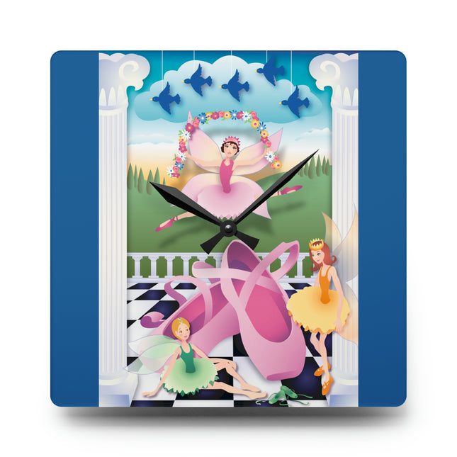 Graceful Enchantment Acrylic Wall Clock