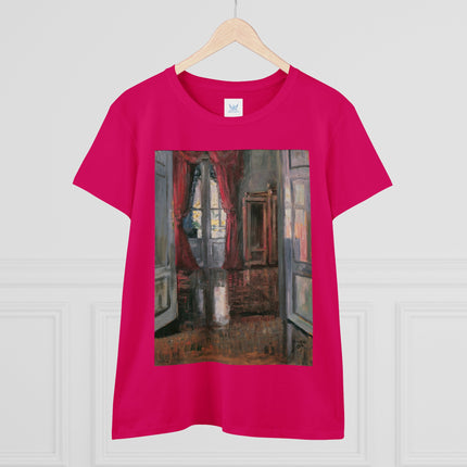 View into an Apartment by Egon Schiele Women's Midweight Cotton Tee