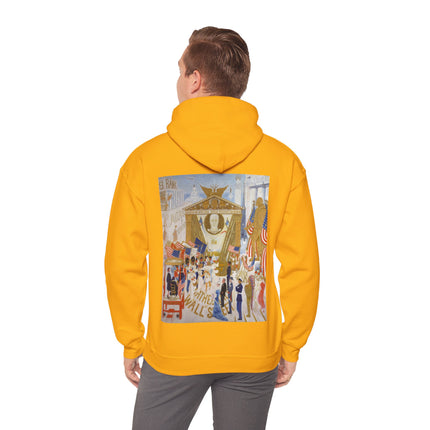 The Cathedrals of Wall Street by Florine Stettheimer Heavy Blend™ Hooded Sweatshirt