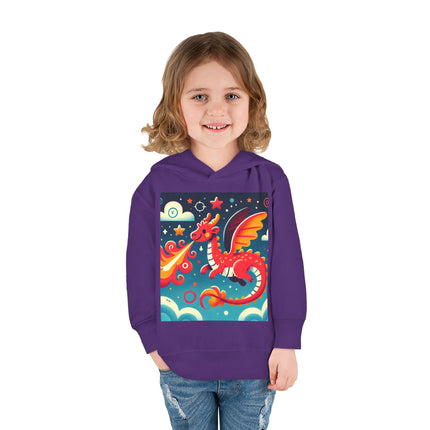 Starry Sky Dragon Toddler Pullover Fleece Hoodie