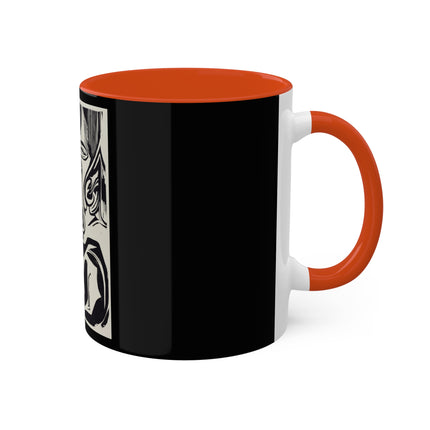 The Large Cow by Ernst Ludwig Kirchner Colorful Mugs, 11oz