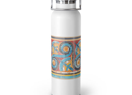 Reproduction of S-Spiral Frieze by Emile Gilliéron Copper Vacuum Insulated Bottle, 22oz