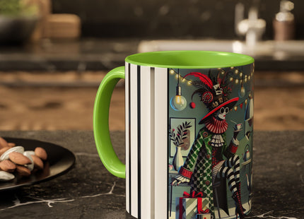Whimsical Christmas Tea Party Colorful Mugs (11oz, 15oz)
