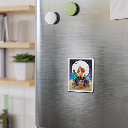 Moonlit Pirate Halloween Die-Cut Magnets (5 Sizes)