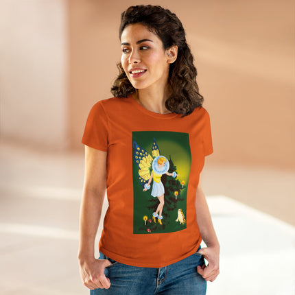 The Enchanted Encounter Women's Midweight Cotton Tee