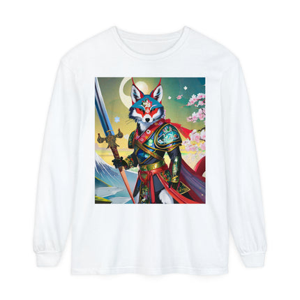 Cyberpunk Samurai Dog Long Sleeve T-Shirt