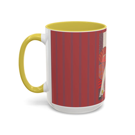 Les Coussins by Georges Lepape Colorful Mugs (11oz, 15oz)