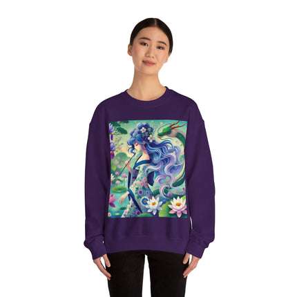 Fairy of the Koi Pond Heavy Blend™ Crewneck Sweatshirt