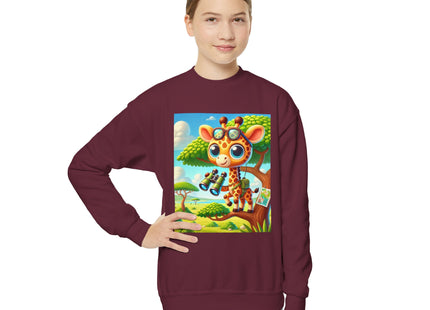 Giraffe Lookout Youth Crewneck Sweatshirt