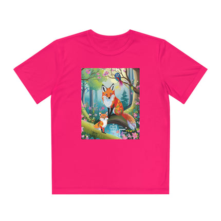 Mischievous Fox Youth Competitor Tee – Forest Fun & Whimsical Adventure