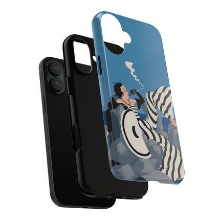 Art Deco Smoker Phone Case – Glamorous Lounging & Timeless Allure
