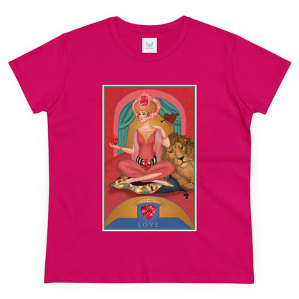 July & Ruby (from the Gem Series) by Sofia Chiostri Women's Midweight Cotton Tee