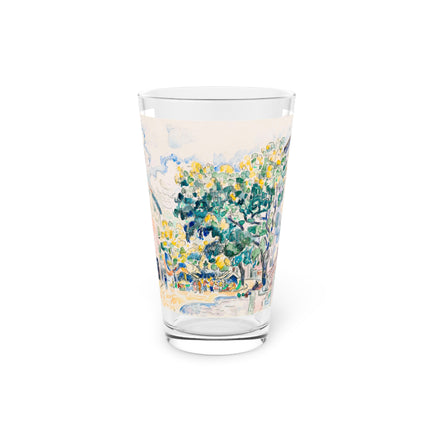 Antibes by Paul Signac Pint Glass – Sunlit Tree & Mediterranean Glow