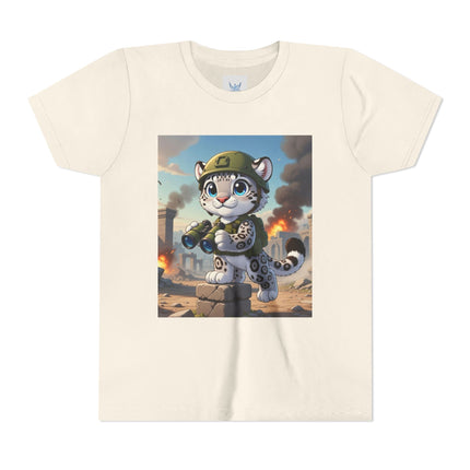 Snow Leopard Lookout Youth Short Sleeve Tee