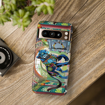 Cyber Panther's Hunt Phone Cases