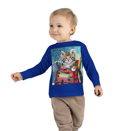 Whiskered Wanderings Toddler Long Sleeve Tee