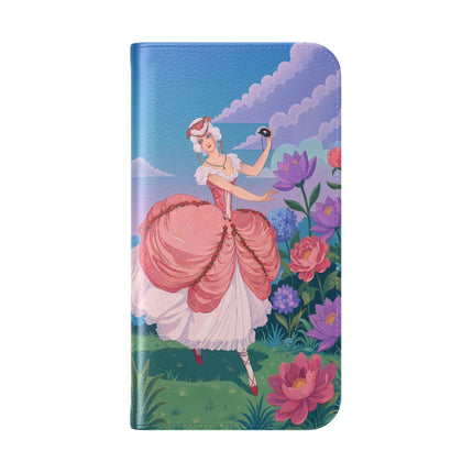 🌸🩰 The Garden Dancer Flip Case – Art Deco Floral Whimsy