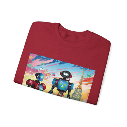 High Fashion Cyberpunk CIA Robots Unisex Heavy Blend™ Crewneck Sweatshirt