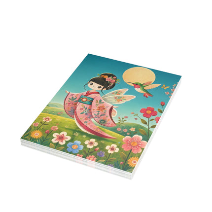 🌸🧚 The Flower Meadow Fairy Greeting Card – Whimsical Garden Magic