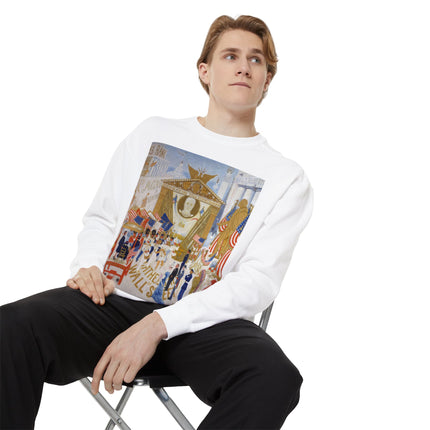 The Cathedrals of Wall Street Unisex Garment-Dyed Sweatshirt
