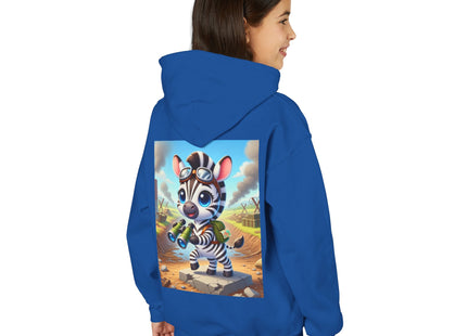 Zebra Lookout Youth Heavy Blend Hooded Sweatshirt