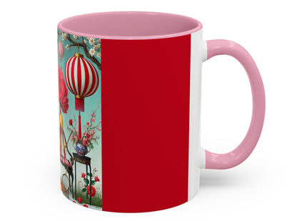 Reading in a Painted Garden Colorful Mugs (11oz, 15oz)