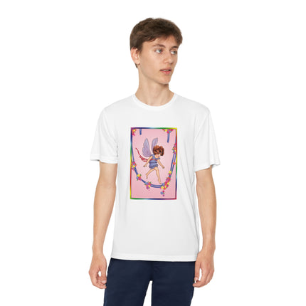 A Playful Fairy Jumps Rope Youth Competitor Tee – Magical Motion & Whimsical Joy