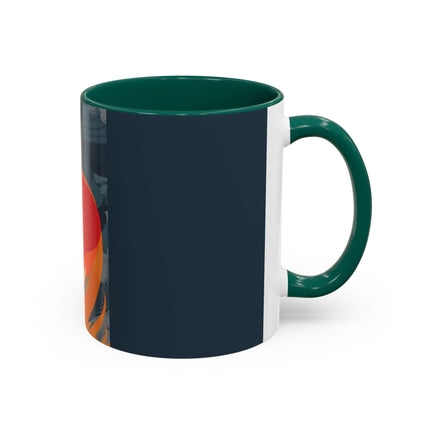 Flame of the Tempest Colorful Mugs – Fiery Storm & Dramatic Elegance
